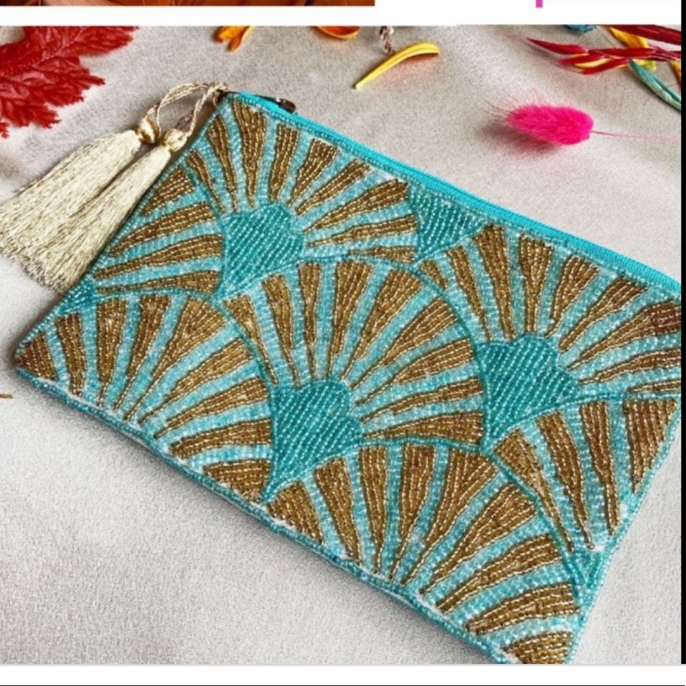 Ashiana London Gatsby Beaded Pouch